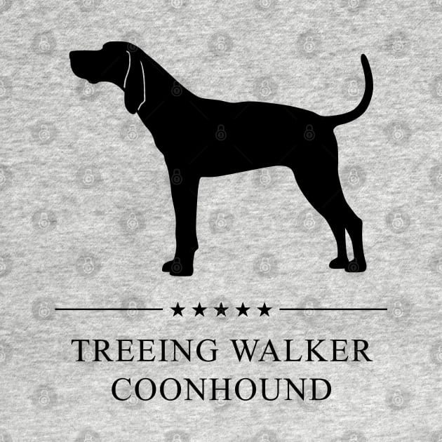 Treeing Walker Coonhound Black Silhouette by millersye